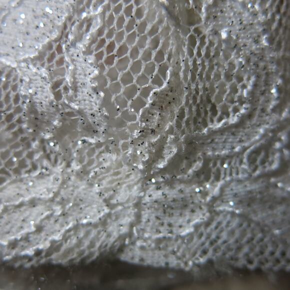 City Triangles Formal Prom Evening Gown Dress Size 7 Lace Sparkles Pink Blush - Picture 7 of 7